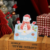 Snowman Retro Hanging Greeting Cards Christmas Greeting Cards Holiday Cards