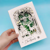 3D Christmas Card with Stand | Handcrafted Festive Greeting Card for Tabletop Decor