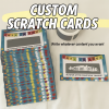 10-Pack DIY Scratch-Off Cards for Messages Blank Scratch Paper for Couples, Friends, Fun Gifts & Games​