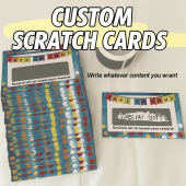 10-Pack DIY Scratch-Off Cards for Messages Blank Scratch Paper for Couples, Friends, Fun Gifts & Games​