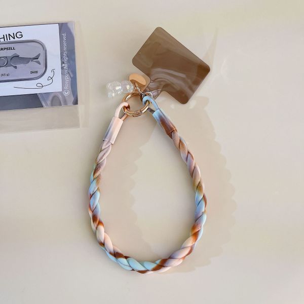 Detachable Macaron Color Silicone Phone Lanyard