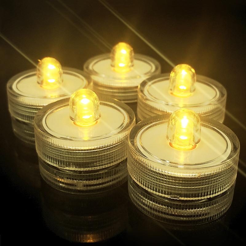 Warm LED Stick-On Round Night Light