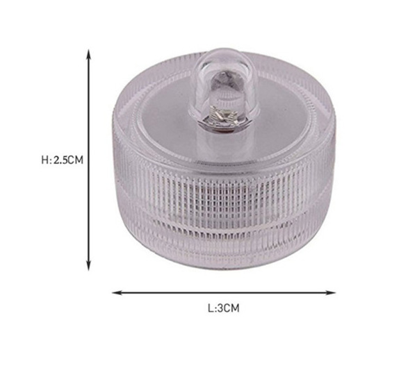 Warm LED Stick-On Round Night Light for Figurine Display Boxes