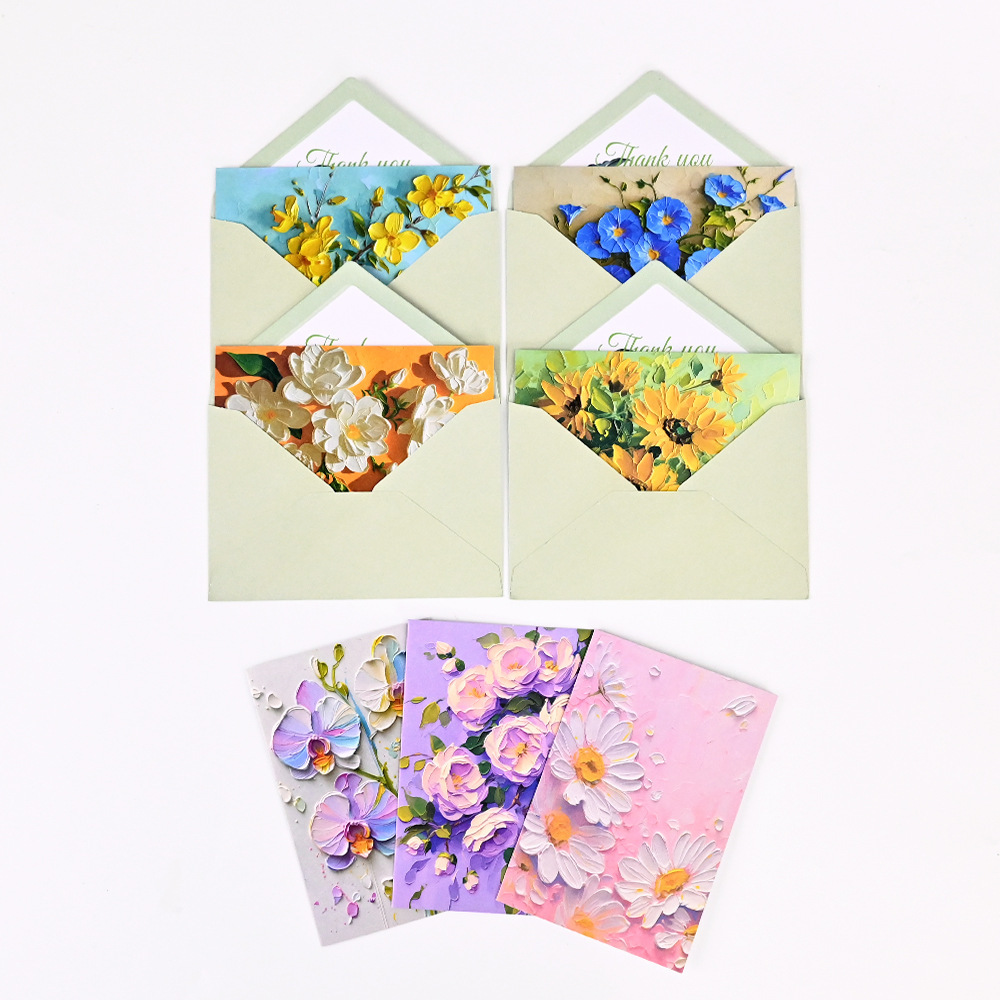 Pearl Paper Thank You Card & Envelope Set Premium Shimmer Greeting Card Set for Gifts and Occasions