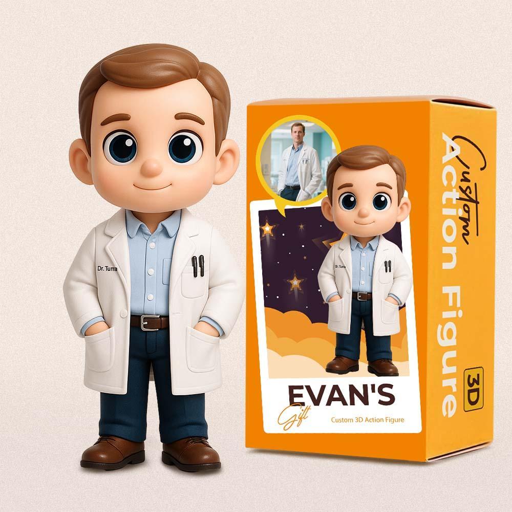 Custom Doctors 3D Action Figure from Photo Unique & Thoughtful Gift for Doctors