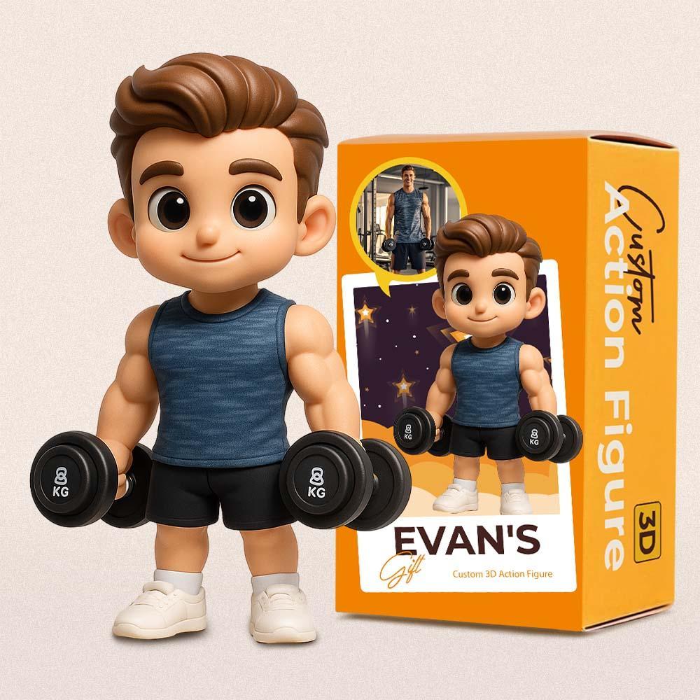 Custom Sports Lover 3D Action Figure from Photo Unique & Thoughtful Gift for Sports Lover