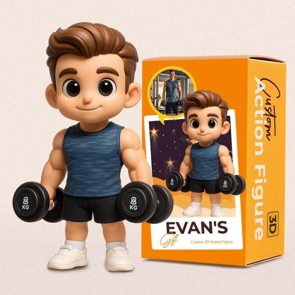 Custom Sports Lover 3D Action Figure from Photo Unique & Thoughtful Gift for Sports Lover