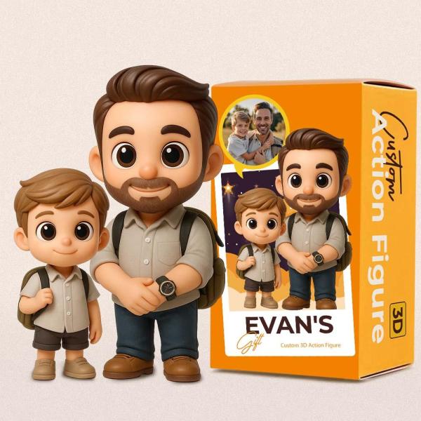 Custom 3D Action Figure From Your Photo Personalized Toy Figure  Custom Action Figure Gifts For Dad
