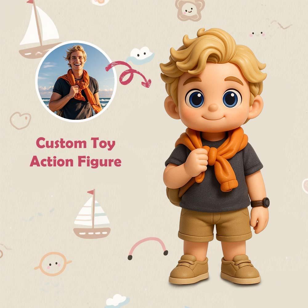 Custom Travel 3D Action Figure from Photo Unique & Thoughtful Gift for Travel Lover