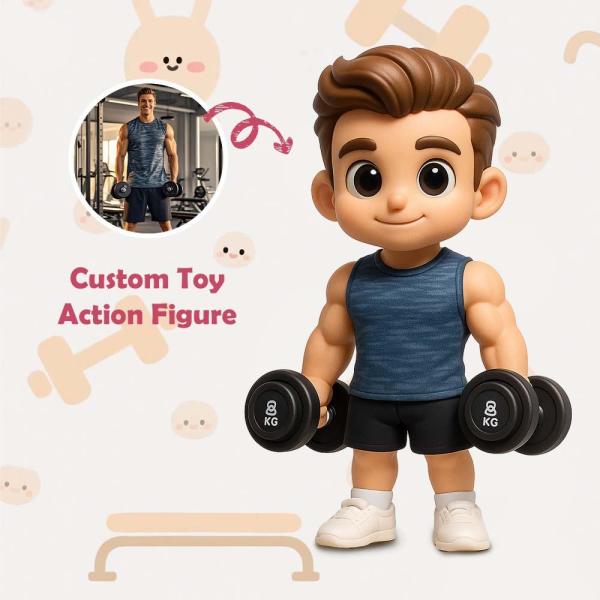 Custom Sports Lover 3D Action Figure from Photo Unique & Thoughtful Gift for Sports Lover
