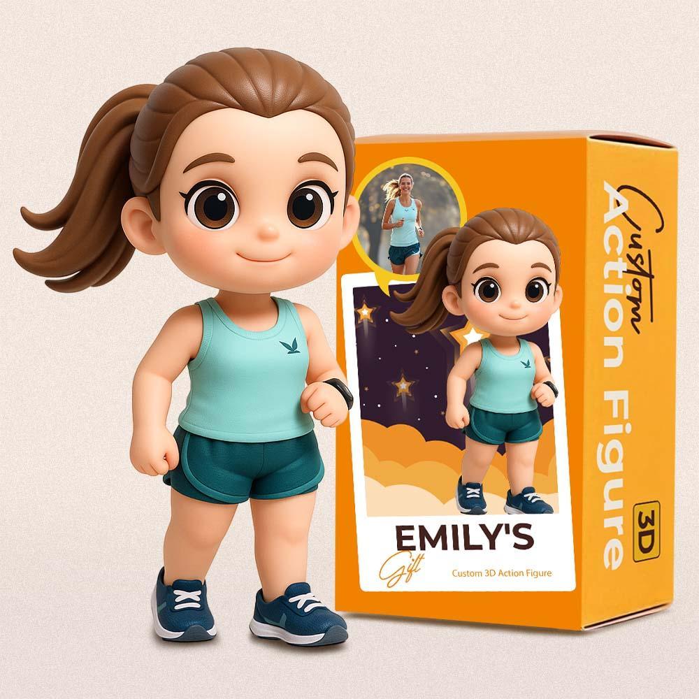 Custom Sports Lover 3D Action Figure from Photo Unique & Thoughtful Gift for Sports Lover