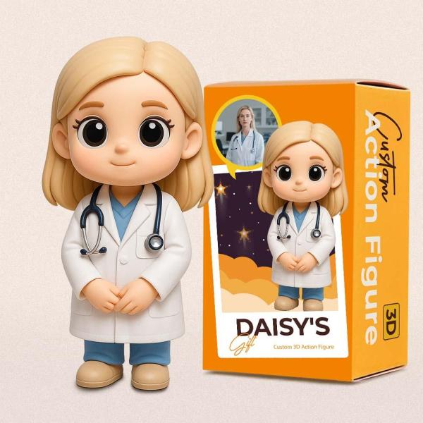 Custom Doctors 3D Action Figure from Photo Unique & Thoughtful Gift for Doctors