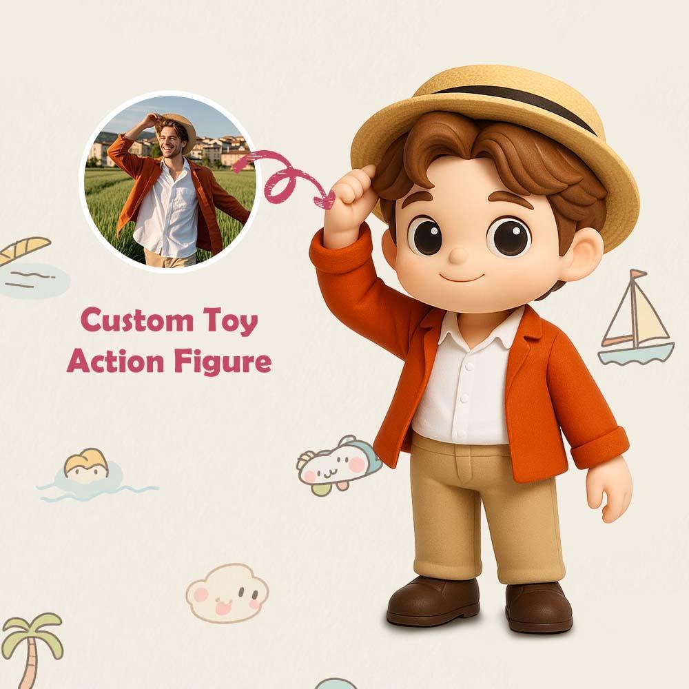 Custom Travel 3D Action Figure from Photo Unique & Thoughtful Gift for Travel Lover