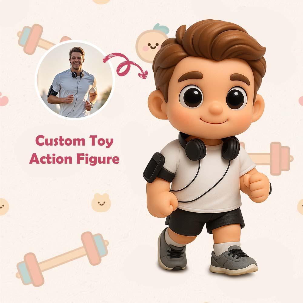 Custom Sports Lover 3D Action Figure from Photo Unique & Thoughtful Gift for Sports Lover