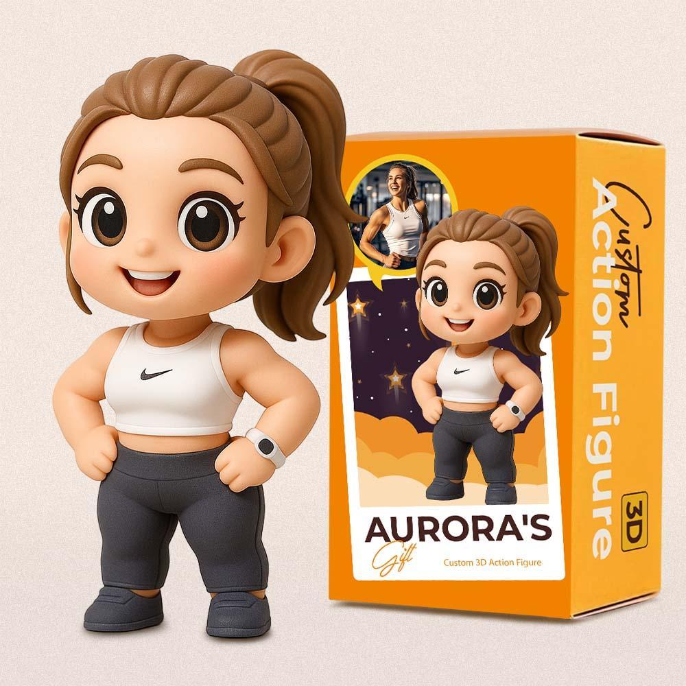 Custom Sports Lover 3D Action Figure from Photo Unique & Thoughtful Gift for Sports Lover