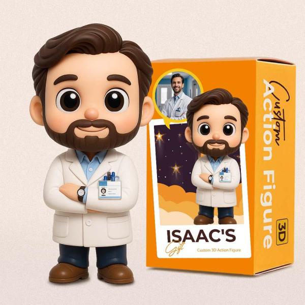 Custom Doctors 3D Action Figure from Photo Unique & Thoughtful Gift for Doctors