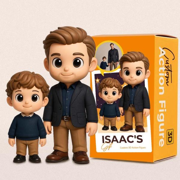 Custom 3D Action Figure From Your Photo Personalized Toy Figure  Custom Action Figure Gifts For Dad
