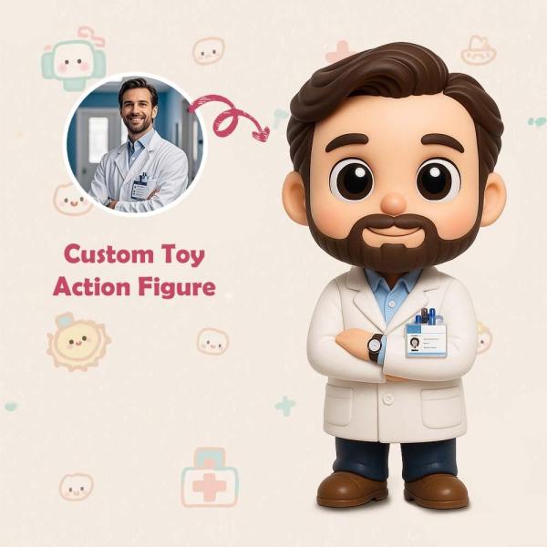 Custom Doctors 3D Action Figure from Photo Unique & Thoughtful Gift for Doctors