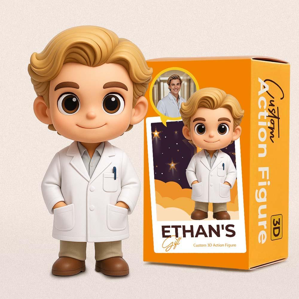 Custom Doctors 3D Action Figure from Photo Unique & Thoughtful Gift for Doctors