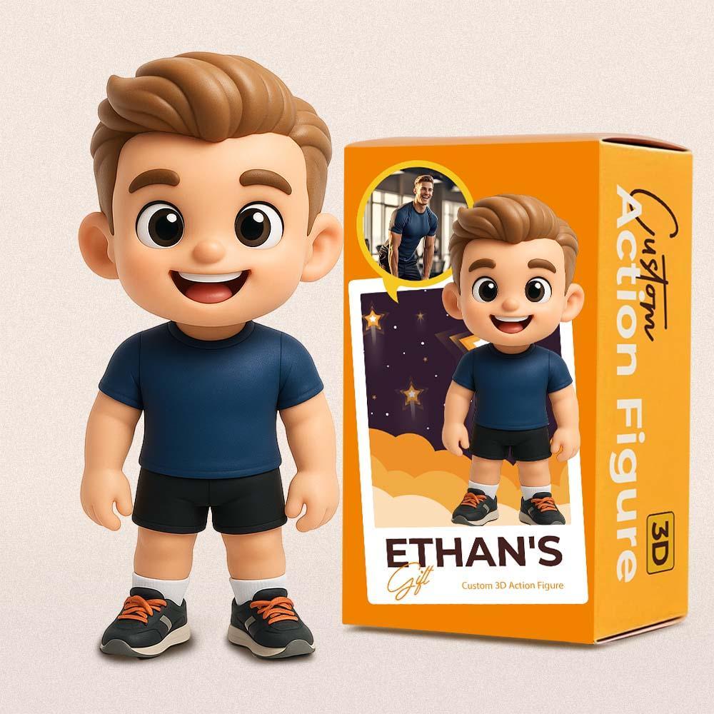 Custom Sports Lover 3D Action Figure from Photo Unique & Thoughtful Gift for Sports Lover