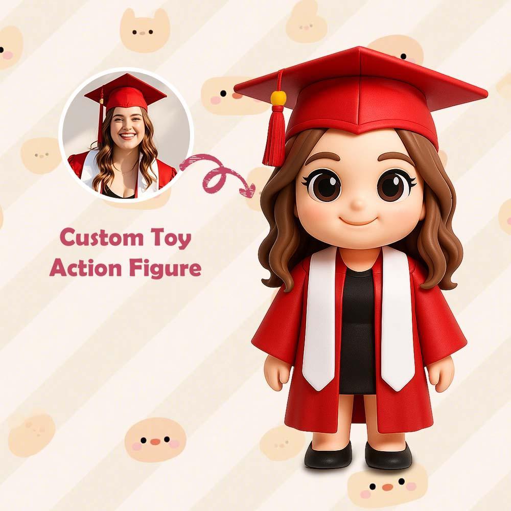 Custom 3D Action Figure From Your Photo Personalized Toy Figure to Him Custom Action Figure Graduation Gifts