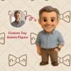Custom Dad 3D Action Figure from Photo Personalized Toy Figure Custom Action Figure Gifts For Dad