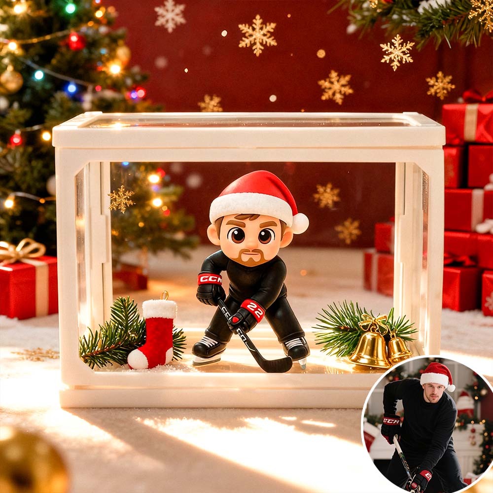 Custom 3D Couple Figure Glass Dollhouse Personalized Scene Display Case Unique Home Decor Anniversary Gift Christmas Idea