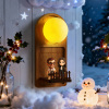 Custom 3D Figurine Cartoon Character Wall Lamp with Personalized Text Night Light Home Decor