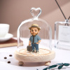 Custom 3D Action Figure Night Lamp Engraved Base from Your Photo Glass Display Dome Personalized  Unique Gift for Boyfriend, Girlfriend or Anniversary