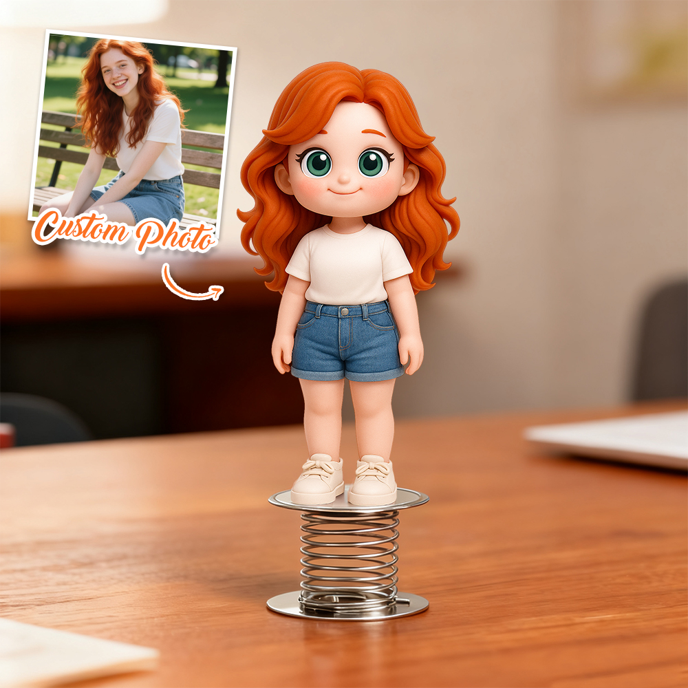 Custom 3D Car Ornament Figure from Photo Personalized Cute Car Ornament Anniversary Gift Unique & Fun Gift for Lover