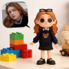 Custom 3D Figurine with Unique Button-Eye Style Coraline-style Gothic Button-Eyed Doll Figurine Personalized Character Model from Photo Creative Art Figurine Gift for Lover