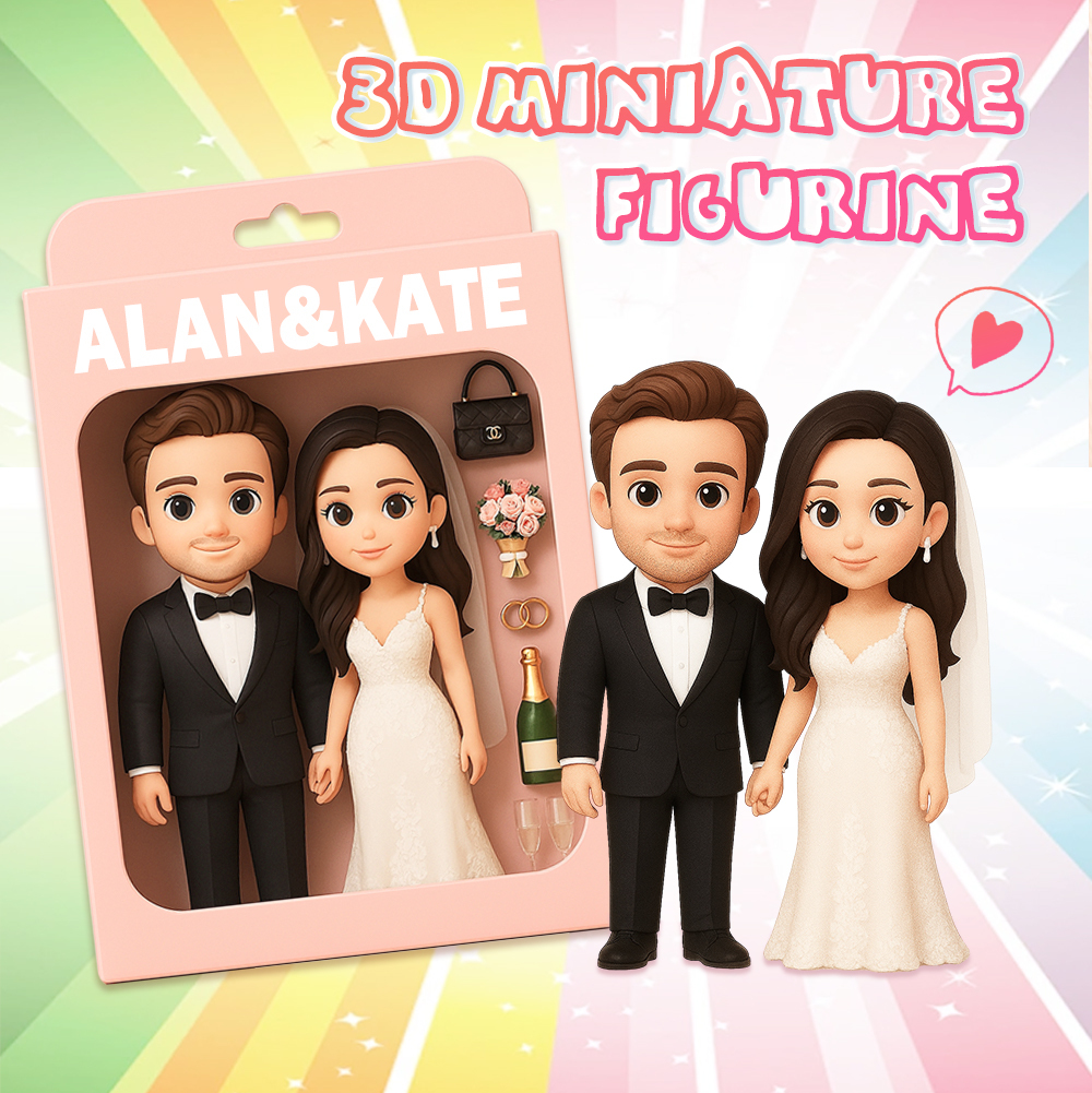 Custom Mini Action Figure with Accessories Inspired by Your Outfit and Style Unique Desk Decor