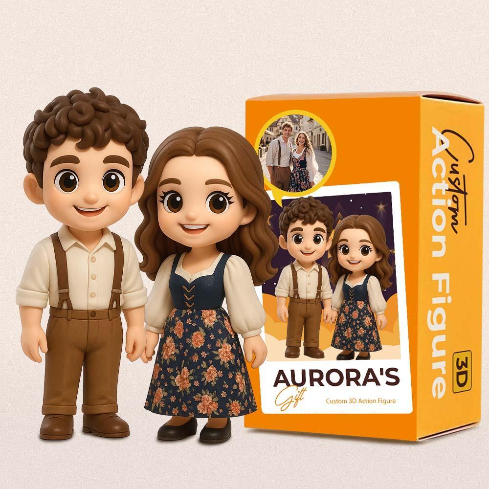 Custom Sister 3D Action Figure from Photo Unique & Thoughtful Gifts For Girlfriend/Boyfriend