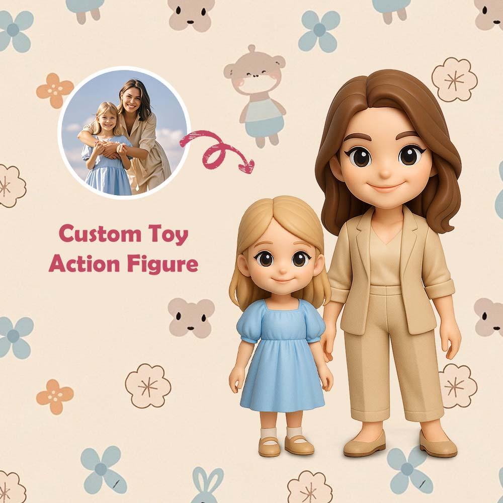 Custom 3D Action Figure From Your Photo Personalized Toy Figure  Custom Action Figure Gifts For Dad
