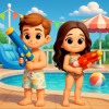 Custom Beach Party 3D Mini Figure Blind Box Surprise Gift Personalized Collectible