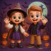 Custom Spooky Family 3D Figure Kid Safe Halloween Decor Gift Set for Children