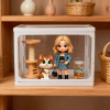 Custom 3D Couple Figure Glass Dollhouse Personalized Scene Display Case Unique Home Decor Anniversary Gift
