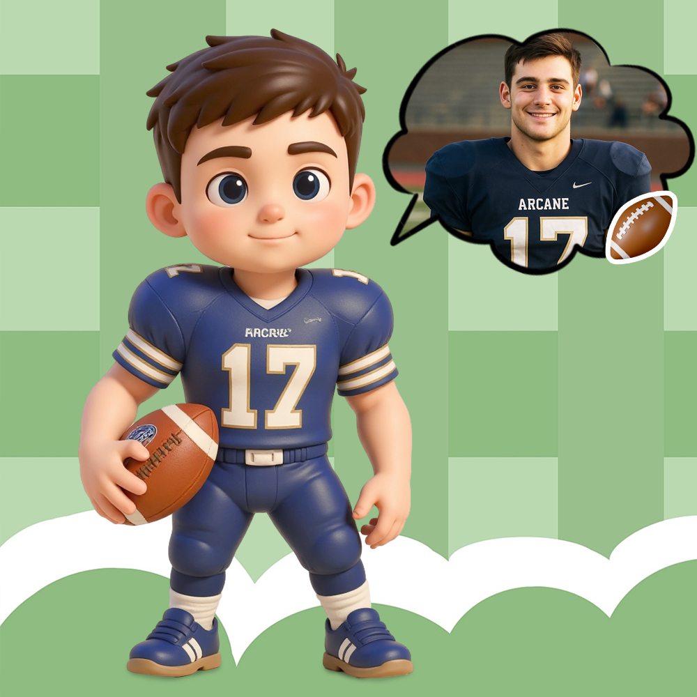 Custom 3D Sports Action Figure Made from Your Photo Perfect Gift for Fitness Lovers