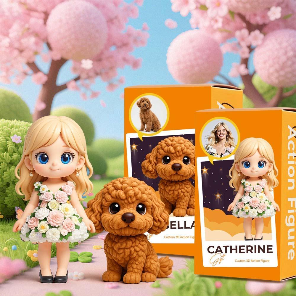 Custom 3D Action Figure from Your Photo Personalized Toy Figure Unique & Memorable Gift for Lovers, Boyfriends, Girlfriends