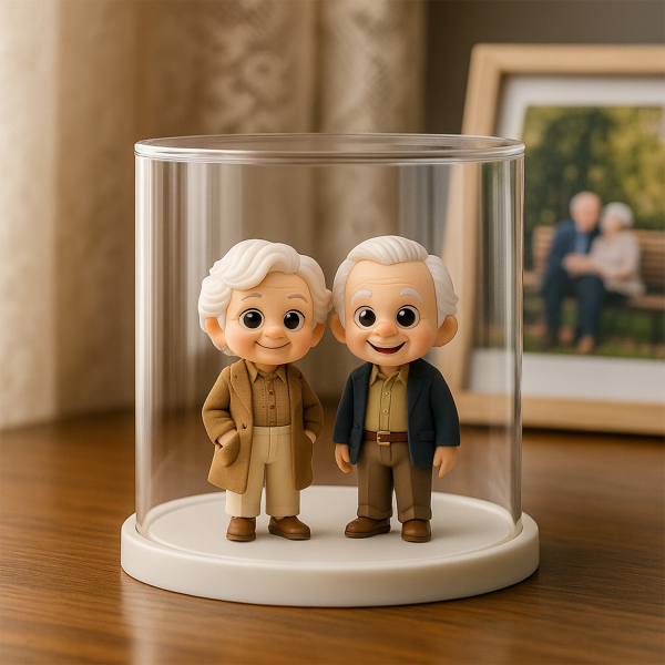 Custom 3D Action Figure Mini You Personalized Present Unique & Memorable Gift for Couple with Storage BOX