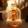 Custom 3D Action Figure Night Lamp Engraved Base from Your Photo Glass Display Dome Personalized  Unique Gift for Boyfriend, Girlfriend or Anniversary