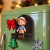 Custom 3D Figure Fridge Magnet Balcony Style Personalized Gift for Friends Family Lovers Home Decor