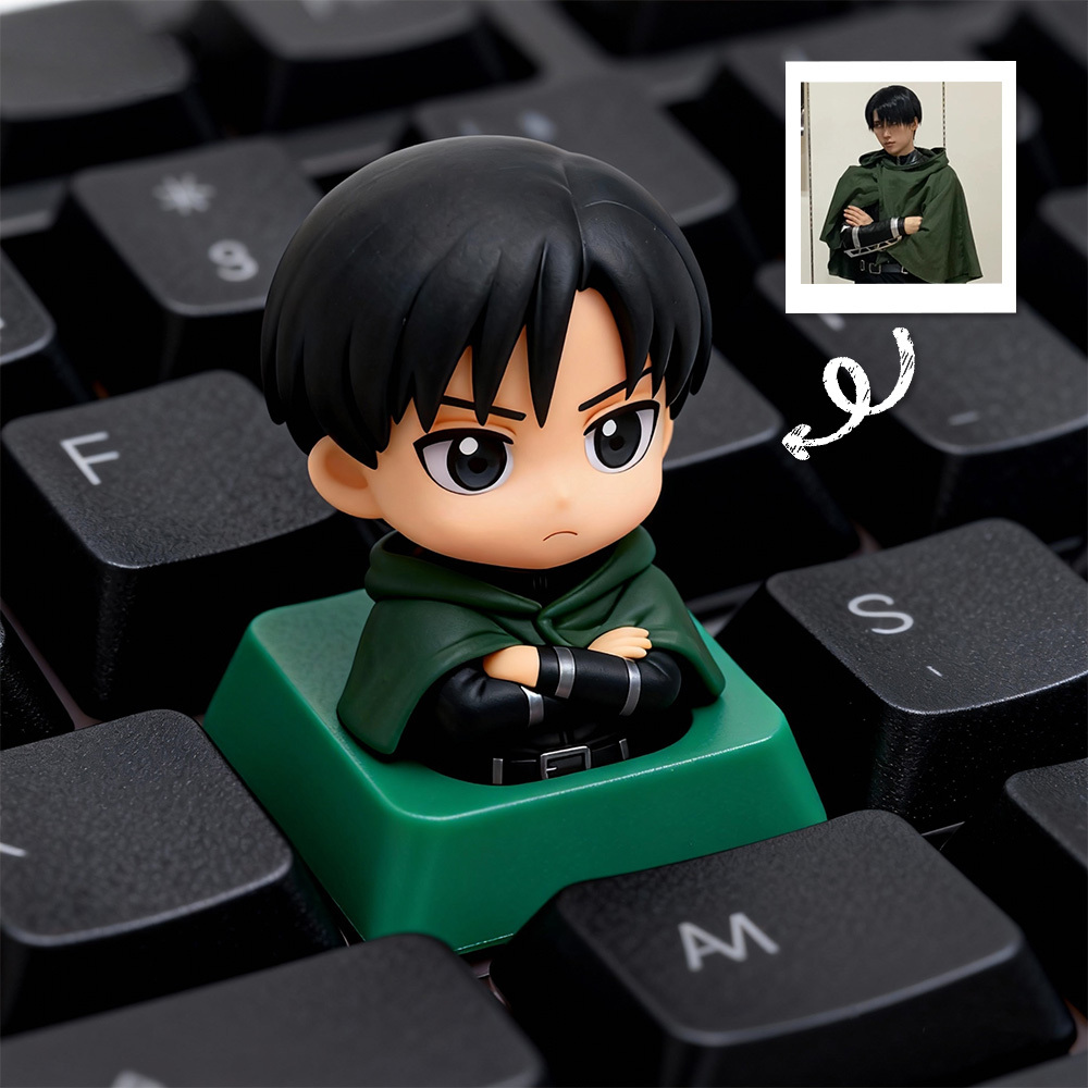 Custom 3D Keycap Anime Character Personalized Artisan Keycap Unique Gift for Gamers Otaku Streamers Mechanical Keyboard Accessory
