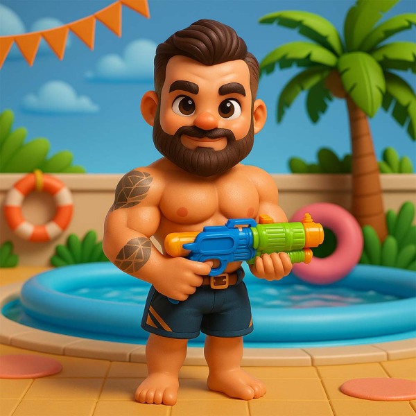 Custom Beach Party 3D Mini Figure Blind Box Surprise Gift Personalized Collectible