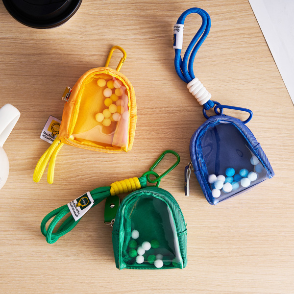 (4/6/8 Size) 3D Colorful Fabric Bag Charm Strolling Figure Bag