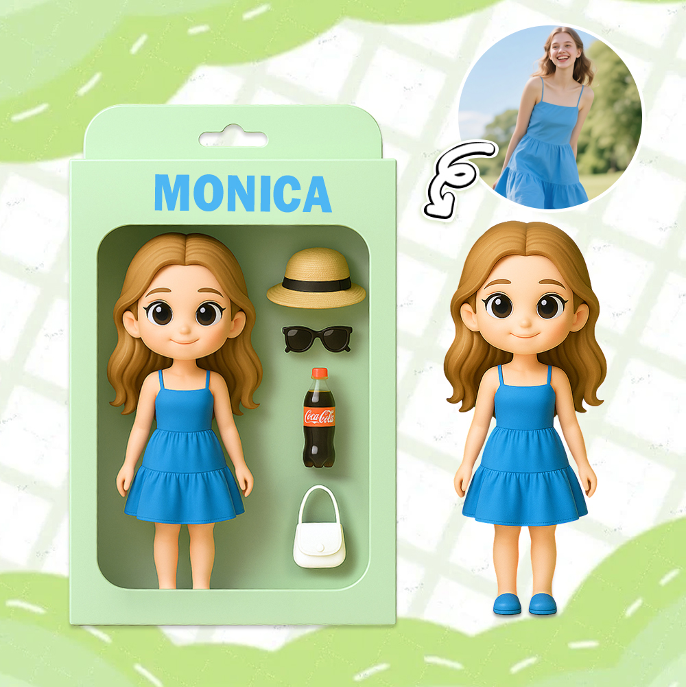Custom Mini Action Figure with Accessories Inspired by Your Outfit and Style Unique Desk Decor