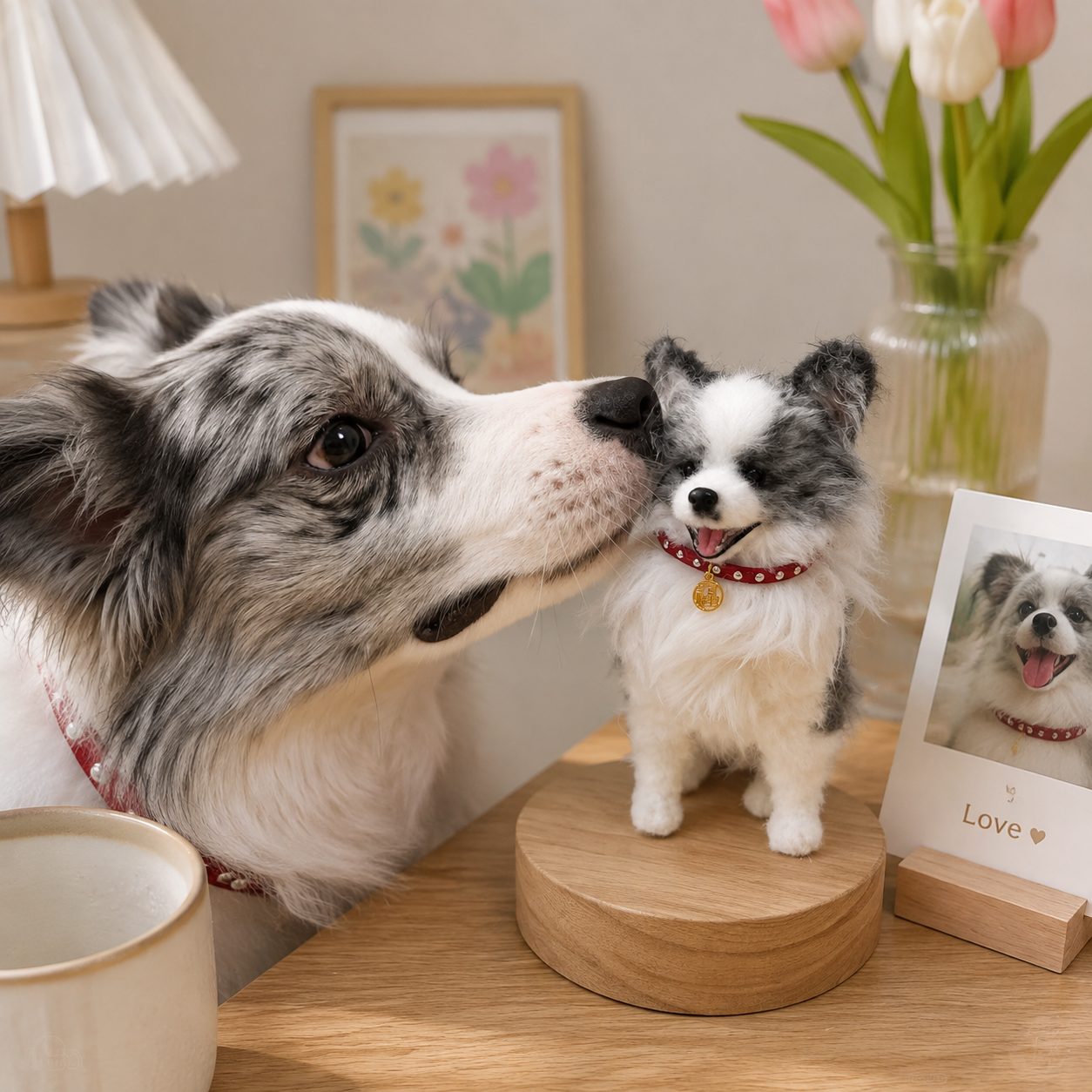 Custom Long-Pile Plush Pet Charm-Personalized Plush Pet Accessory Handmade from Your Photo