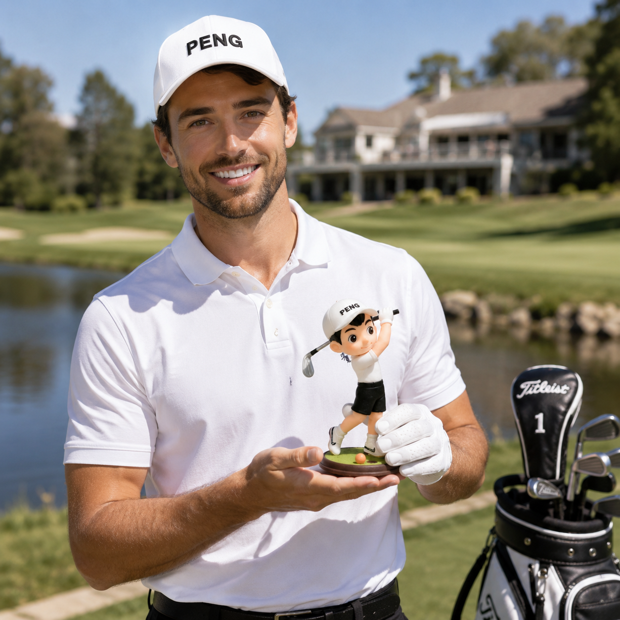 Custom 3D Action Figure from Your Photo Personalized Toy Figure Special Gift for Golf Lovers