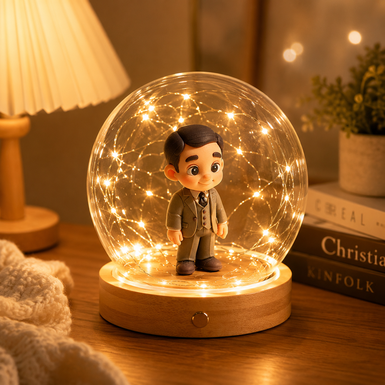Custom 3D Figure Night Light from Photo Personalized 3D Figure Lamp Unique Gift for Lover