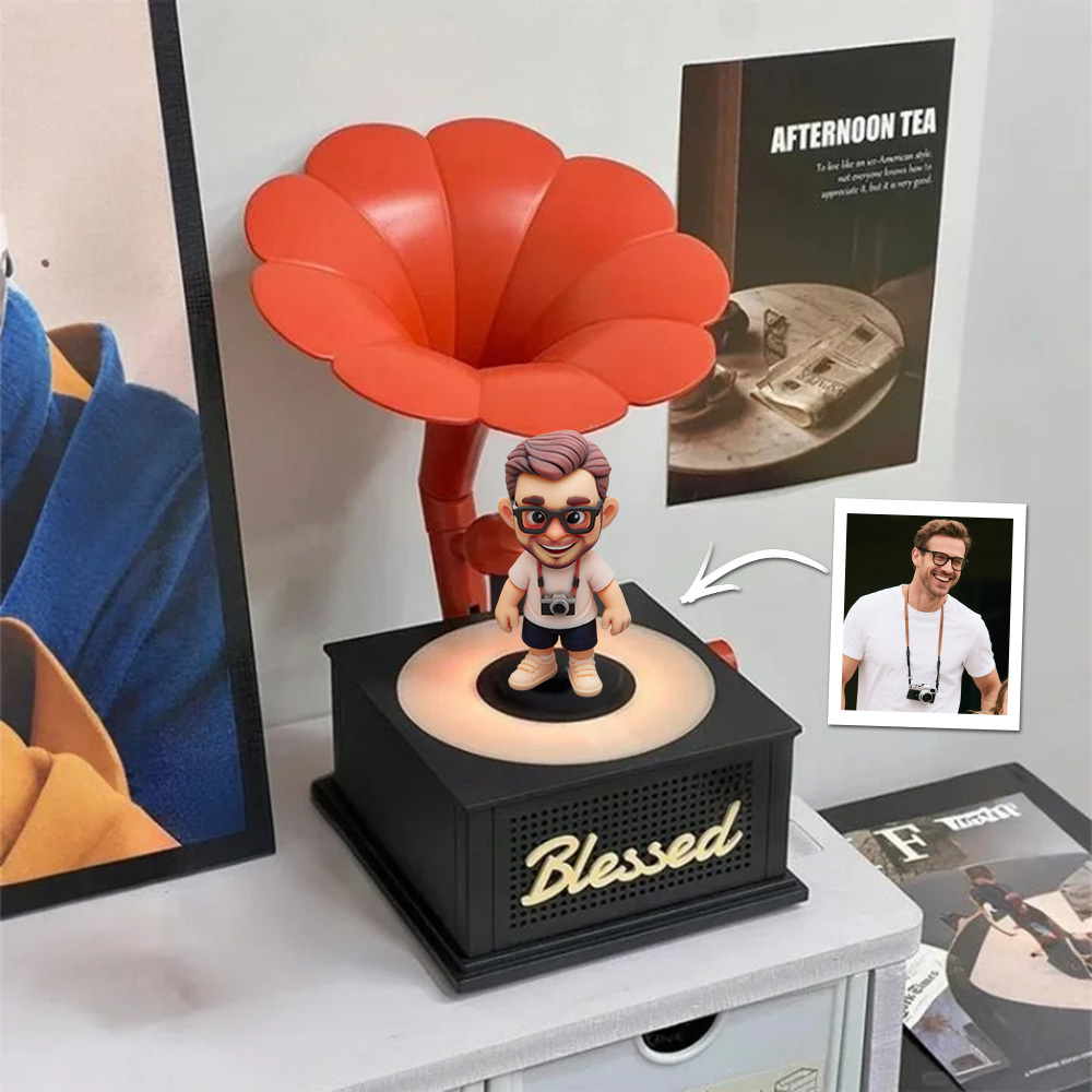 Custom Toy Figure Action Figure Design 3D Printed Figure Portrait Personalized Music Box